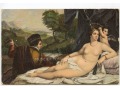 Tycjan -Venus z młodzieńcem grającym na brzdąkadle