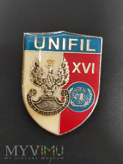 Duże zdjęcie Pamiątkowa odznaka XVI zmiany UNIFIL - Liban