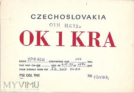CZECHOSŁOWACJA-OK1KRA-1977.a