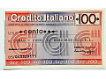 Włochy miniassegno na 100 lirów