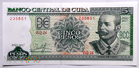 Kuba 5 pesos 2017