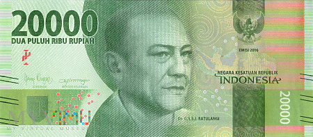 Duże zdjęcie Indonezja - 20 000 rupii (2019)