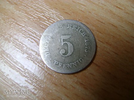 5 pfennigów 1875