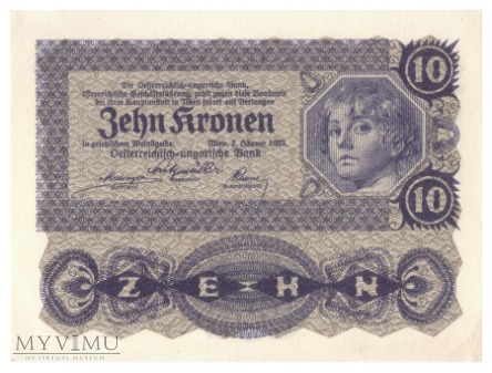 Duże zdjęcie Austria - 10 koron (1922)