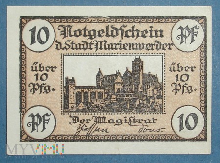 10 Pfennig 1920 - Marienwerder - Kwidzyń