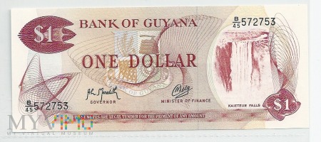 Gujana.Aw.1 dollar.1992.P-21g