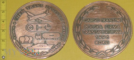 Medal kolejowy - przewozowy Chem Trans Logistic
