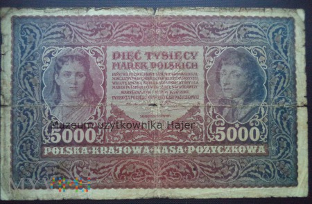 5000 marek polskich - 7 lutego 1920