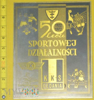 Medal kolejowy - sportowy KKS Gedania Gdańsk