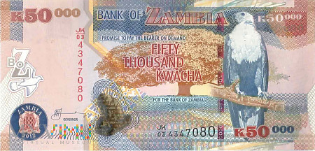 Duże zdjęcie Zambia - 50 000 kwacha (2012)