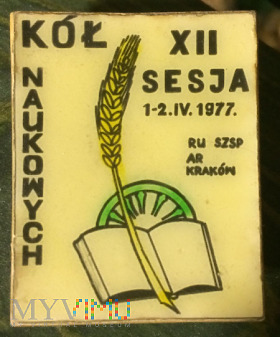 XII SESJA KÓŁ NAUKOWYCH '77