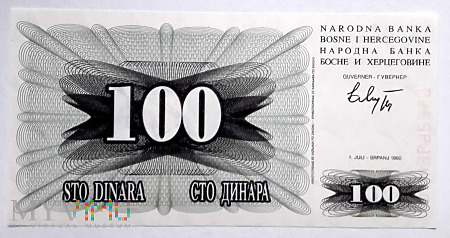 BiH 100 dinarów 1992
