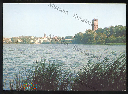 Człuchów - Widok od jeziora - 1977