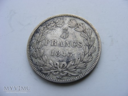 5 FRANKÓW - 1843 W