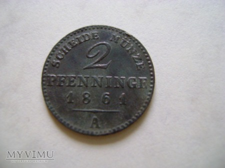 2 pfennige 1861