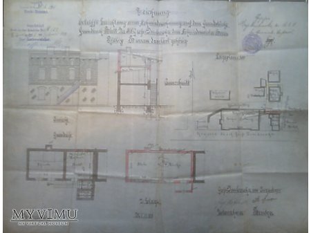Duże zdjęcie Plan budynku Dąbrówka Wlk. 1911