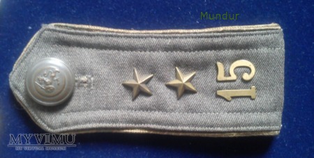 Szwecja - oznaka stopnia: porucznik m/42