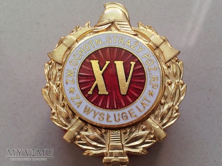 Duże zdjęcie Odznaka Za Wysługę XV Lat ZOSP RP