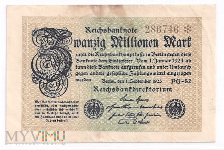 Niemcy.9.Aw.20 millionów marek.1923.P-108