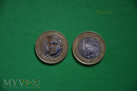 Moneta brazylijska: 1 real