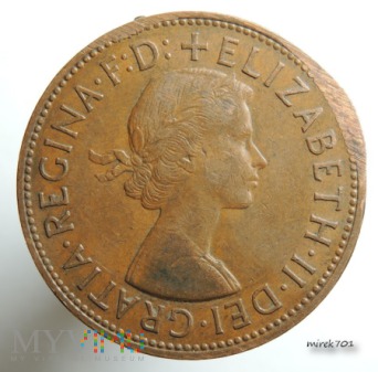 1 Pens 1964 Elizabeth II One Penny