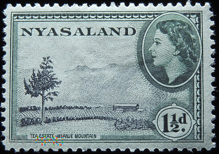 Duże zdjęcie Niasa 1½d Elżbieta II Nyasaland
