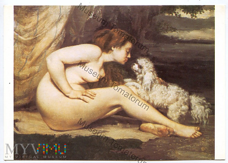 Courbet - Akt z psem