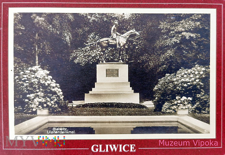 Duże zdjęcie Gliwice - Pomnik poległych ułanów (reprint 1926)