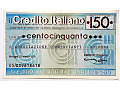 Włochy miniassegno na 150 lirów