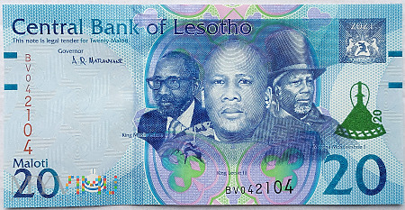 Duże zdjęcie Lesotho 20 maloti 2021