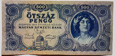 Węgry 500 pengo 1945