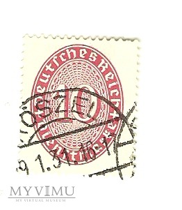 10 Dienstmarke Deutsches Reich Roszel 1930