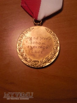 Medal bieg na przełaj Łódż 1929