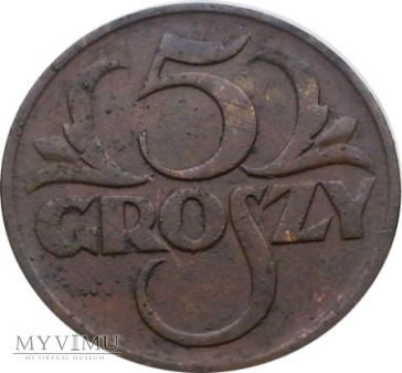 5 groszy 1928 rok