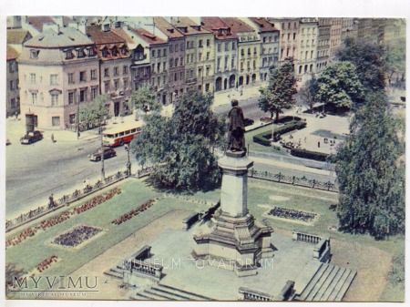 Duże zdjęcie W-wa - pomnik Mickiewicza - 1966