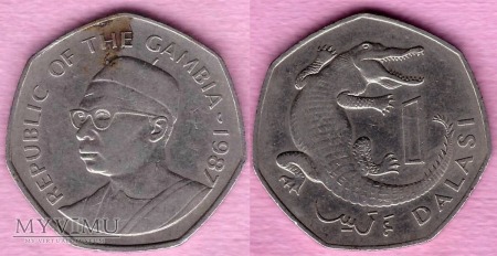 Gambia, 1 DALASI 1987