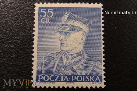 Duże zdjęcie Marszałek Rydz Śmigły na znaczkach
