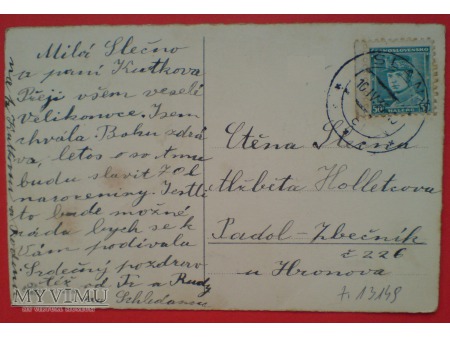 1936 Jezus Chrystus Czechosłowacja pocztówka