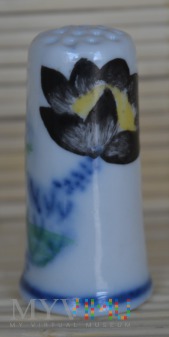 Duże zdjęcie Naparstek -kwiaty, recznie malowany