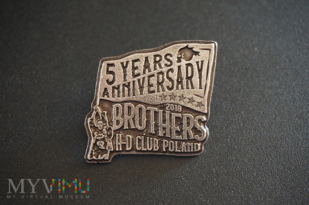 Pamiątkowa odznaka zlotowa Klubu Brothers 2018