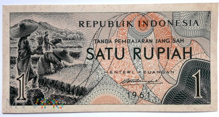 1 rupia 1961