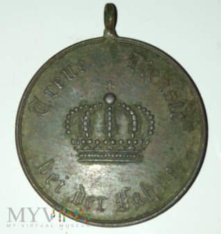 Duże zdjęcie Medal pruski za IX lat służby wojsku.