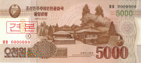 Korea Północna - 5 000 wonów (2013)