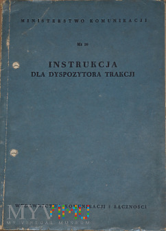Mt26-1962 Instrukcja dla dyspozytora trakcji