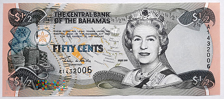 Duże zdjęcie Bahamy 1/2$ 2001