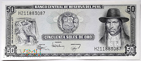 Peru 50 soles de oro 1977