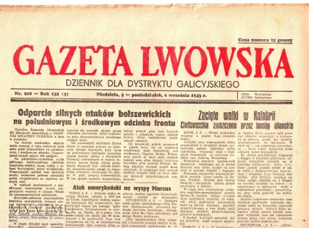 Gazeta Lwowska (5/6 IX 1943)