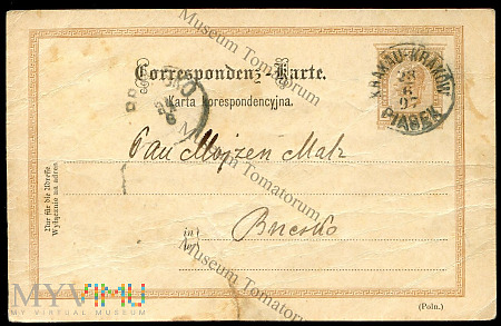 1897 - Karta austriacka dla Polski