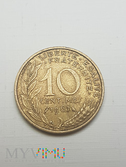 Duże zdjęcie Francja- 10 centymów 1967 r.