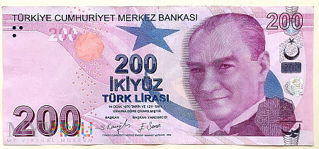 Turcja 200 lir 2009